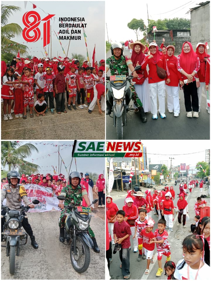 Semarak HUT RI ke-81, Warga RT 04 Dusun 2 Tanjung baru Antusias Ikuti jalan santai Berhadiah